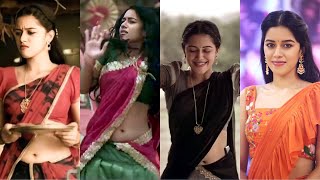 Mirnalini Ravi Milky Hot 🔥 Navel | Boobs | Saree Compilation 💦😋