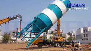 Truseen cp Mobile Concrete Batching Plant: Fast and Easy Installation in Just 6 Hours!#batchingplant