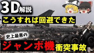 【３Ｄゆっくり解説】重なる偶然…運命に誘導された２機『テネリフェ空港ジャンボ機衝突事故』