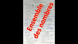 maths Tronc commun sciences ensembles des nombres الجدع المشترك العلمي والتكنولوجي تصحيح السلسلة