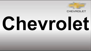 How to Pronounce Chevrolet