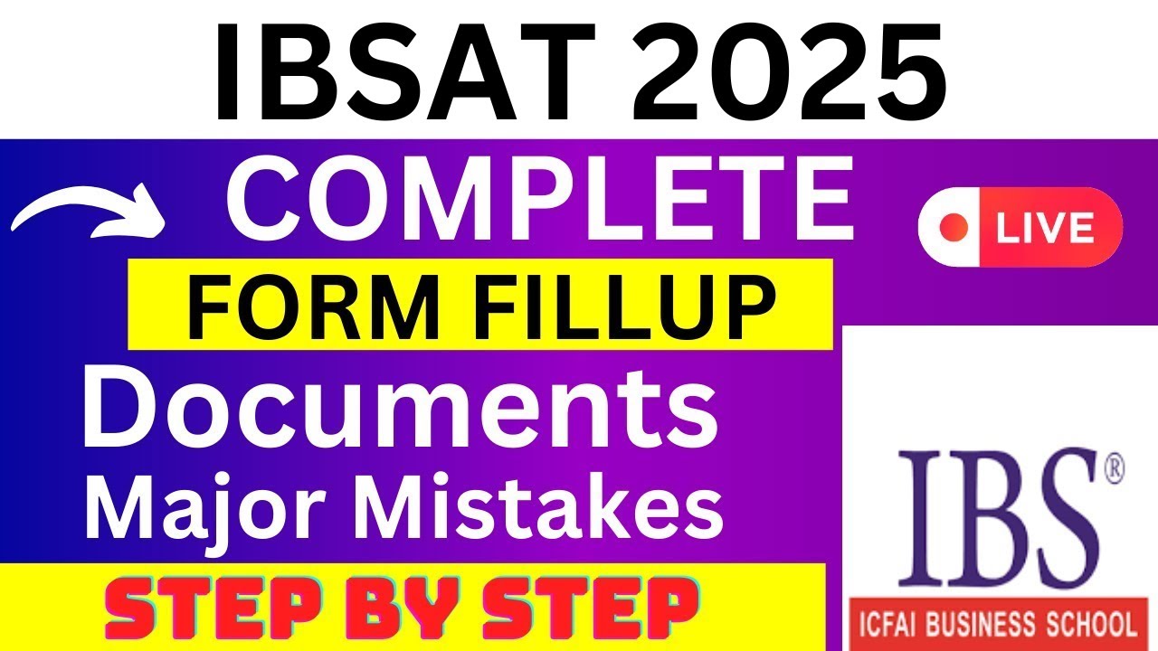 IBSAT 2024 Application Form - IBSAT Registration 2024| How To Fill ...