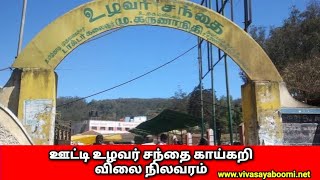 vegetable market price today Ooty || ஊட்டி உழவர் சந்தை காய்கறி விலை நிலவரம் || 30-11-2023