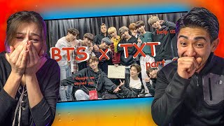 dont put bts & txt in the same room - HILARIOUS COUPLES REACTION!