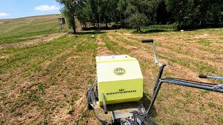 Caeb MP550 Mini Baler In Action.