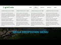 Mega Dropdown Menu using only HTML & CSS
