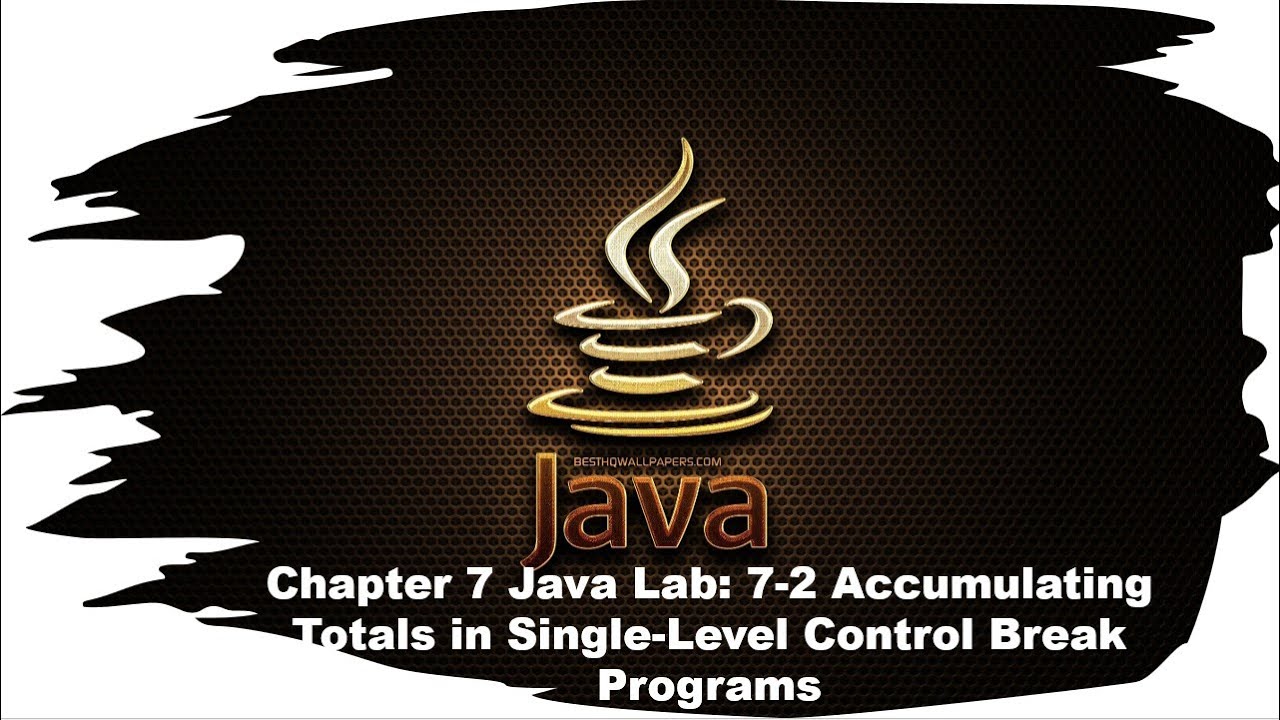 Principles Of Programming Chapter 7 Java Lab 7 2 Accumulating Totals