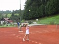 A Learned Tennis Serve And A Natural Throw Of The Racquet