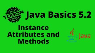 Instance Attributes and Methods - Java Basics 5.2