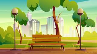 PARK BACKGROUND CARTOON - Background Taman