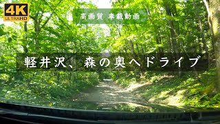 【車載動画】2022年夏☀️軽井沢の森の中をドライブ｜星野エリア野鳥の森を通って別荘地の奥へ　#信州観光ドライブトーク｜GoPro Hero10