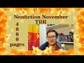 November TBR || Nonfiction November