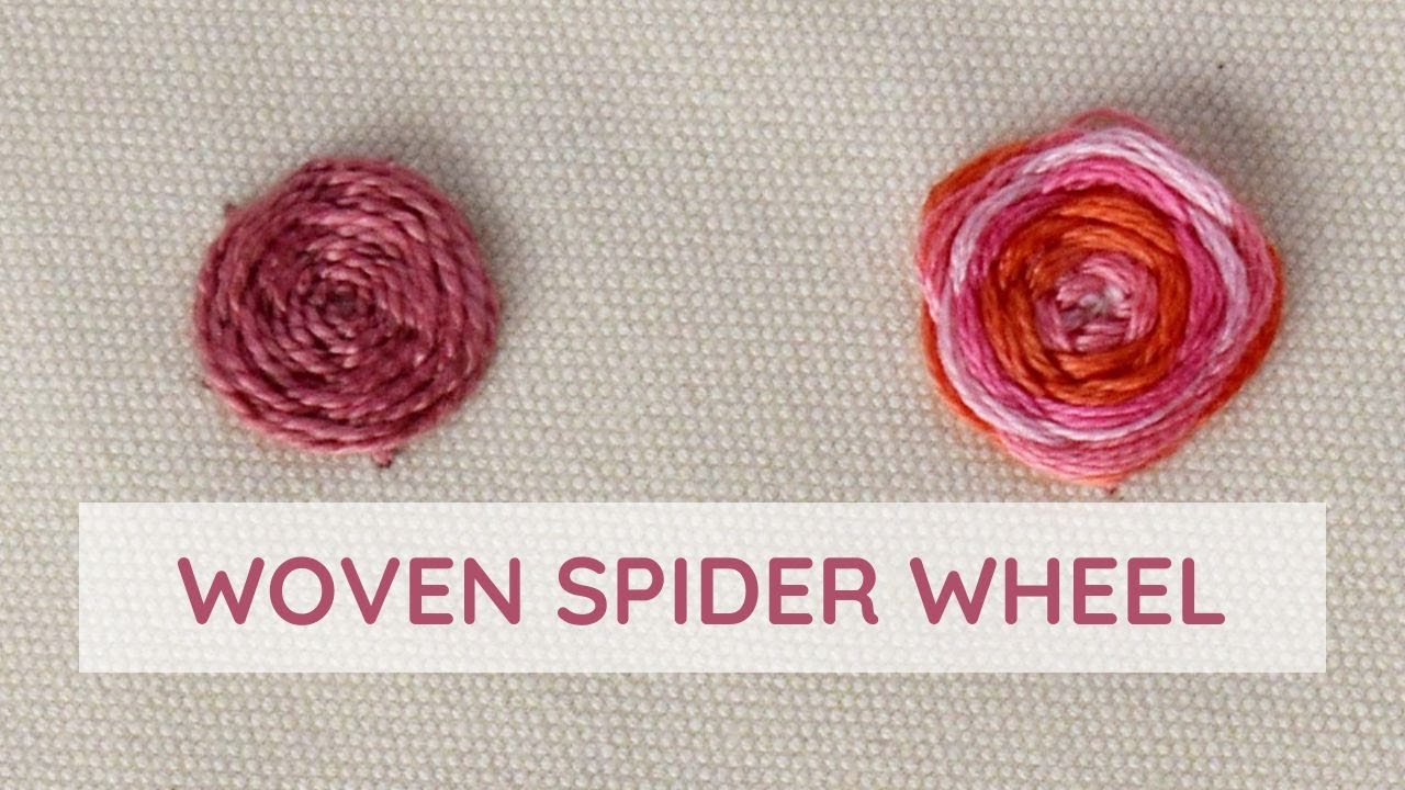 Woven Spider Wheel Library Of Embroidery Stitches