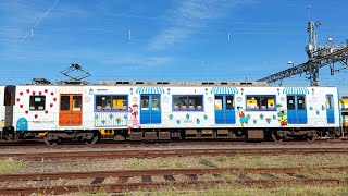 【側面がお目見え】近鉄5800系DH01編成 志摩スペイン村ラッピング 西大寺検車区構内移動