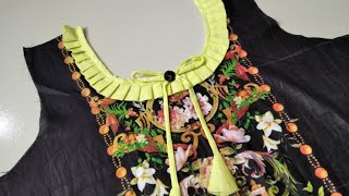 কুচি দিয়ে কামিজের ইউনিক গলার ডিজাইন | Latest neck design..