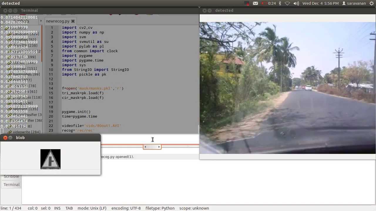 Automatic Road Sign Recognition System Using Python Opencv Result