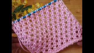 Lustrous Rosette Lace Stitch ~ Tunisian Crochet Pattern