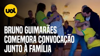 SELEÇÃO BRASILEIRA: BRUNO GUIMARÃES comemora CONVOCAÇÃO para COPA junto da família