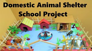 domestic animal shelter model  | DIY  | howtofunda | diy craft at home | still model
