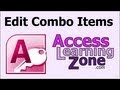 Microsoft Access Add or Edit an Item in a Combo Box using a List Items Edit Form