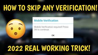 Skip Verification Of All Games And Apps🔥2022 Latest Trick||With Proof!