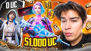 $51 000 UC!😈 - OMADLI OPEN CASE🔥TEKINGA OBUNACHIMGA KUTGANLARIDA KOP NARSA OLIB BERDIM