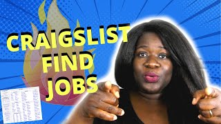 Craigslist: Find Jobs You Can Do From Home