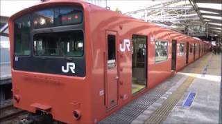 201系 普通桜島行き ユニバーサルシティ駅発車