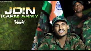 Join Karni Army ( Lyrical )  Tony Garg,  Harsh, Ritik Gautam  - New Haryanvi Songs Haryanavi 2021