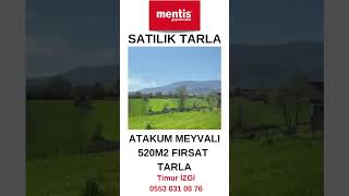 SAMSUN ATAKUM MEYVALI dA SATILIK İMAR SINIRINDA 520m2 TARLA 700 000TL.