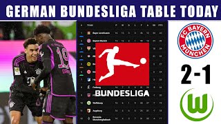 Bayern Munich 2-1 Wolfsburg: 2023 German Bundesliga Table & Standings Update | Bundesliga Table 2023