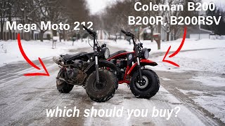 Mega Moto 212 vs. Coleman B200 Series | Which Should You Buy?