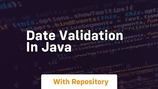 date validation in java
