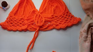 How to Crochet a Bralette | Easy Crochet Tutorial #youtubevideo #diy. #handmade