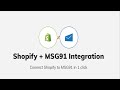 Shopify Onboarding Video By MSG91