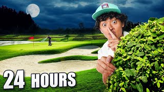 24 HOUR OVERNIGHT CHALLENGE on GOLF COURSE *CAUGHT*