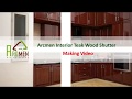 Teak wood Modular Kitchen Design I Arcmen interior designer Chennai