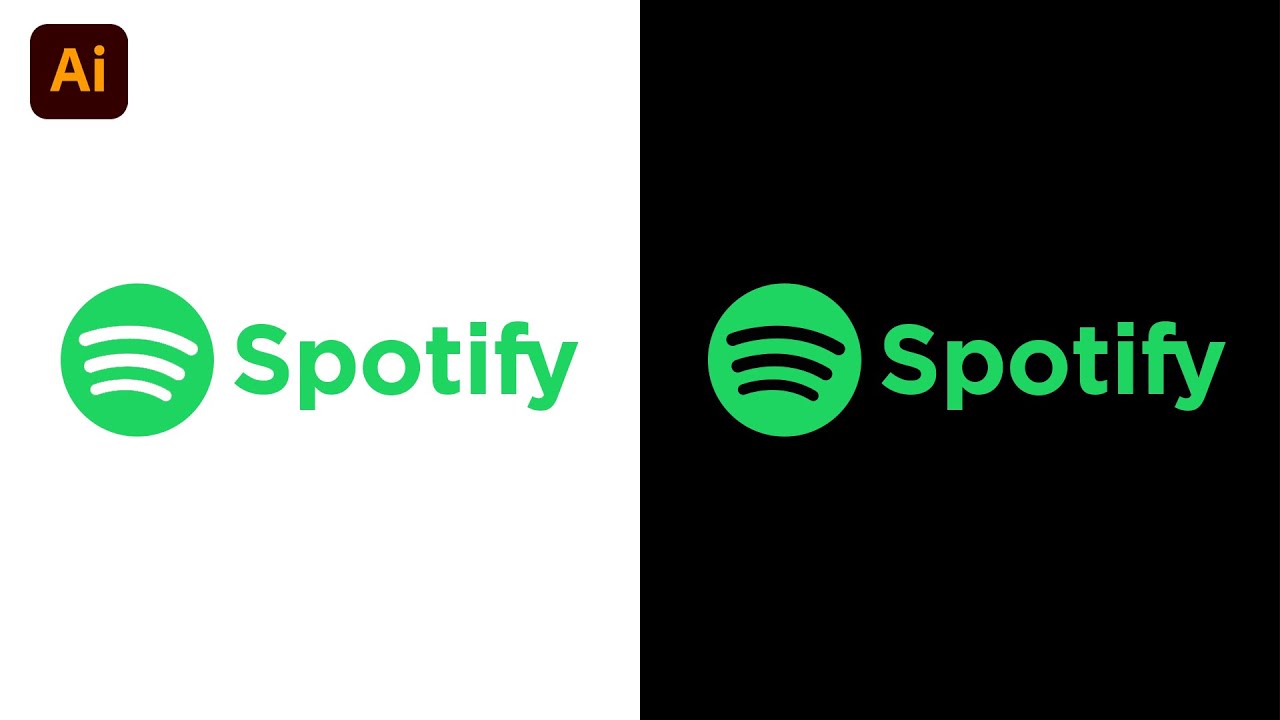 Logo Design Tutorial 11 How To Design Spotify Logo In Adobe