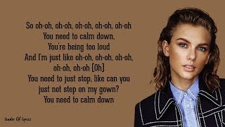 Taylor Swift - YOU NEED TO CALM DOWN (Lyrics)