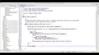 CompletableFuture runAsync Method Video 58