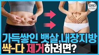 뱃살, 내장지방 이 동작으로 7분만 하면 싹 다 빠집니다! 걷기 대신 이 운동을 매일 해보세요! [비만탈출! 하루운동] 내장지방 시리즈 EP.9