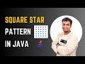 Java Program to Print Square Star Pattern | coding pills