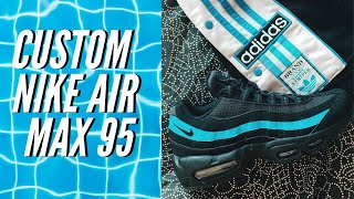 CUSTOM BLUE NIKE AIR MAX 95🦋