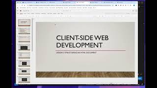 Client Side Web Development Week 1