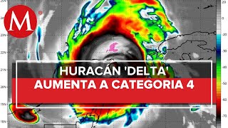Emiten alerta roja por huracán 'Delta' en Quintana Roo