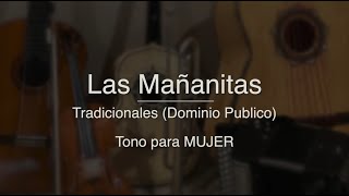 Las Mañanitas - Puro Mariachi Karaoke - Tradicional - Para Mujer - Re mayor