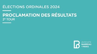 Elections ordinales 2024 : proclamation des résultats du second tour