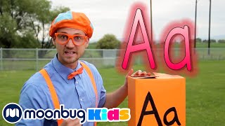 Learn the Alphabet with ABC Boxes + More Blippi  | Kids Cartoons & Nursery Rhymes | Moonbug Kids