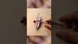 ORIGAMI INI MIRIP SEPERTI CAPUNG SUNGGUHAN - Drgonfly paper #diy #craft #origami #tutorial