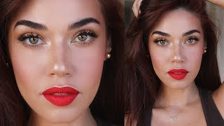 Red & Gold | Spring Makeup 2018 | Eman